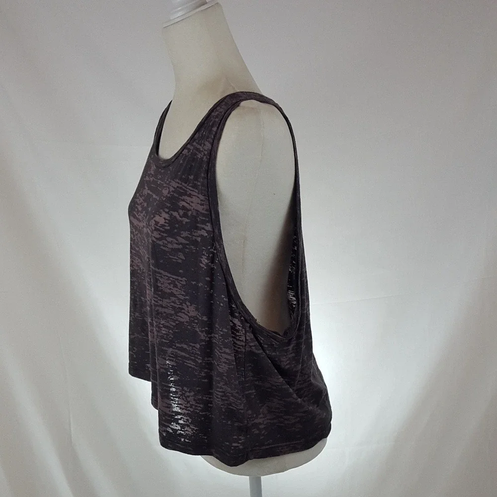 Project Social T Y2K Gray Burnout Horseshoe Graphic Muscle Tank Top Medium - Picture 4 of 7